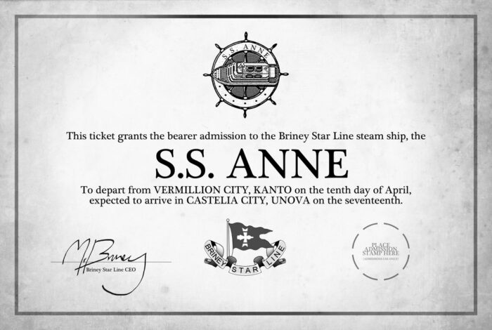 SS Anne Ticket image 1